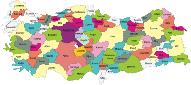 Hizmet Verdiğimiz İller